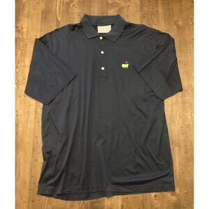 The Masters Official Men’s Large Augusta National Golf Shop Slazenger Navy Polo